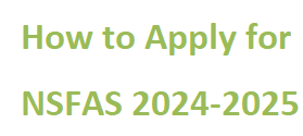 How to Apply for NSFAS 2024