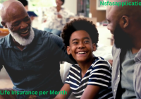 How much is life insurance per month?