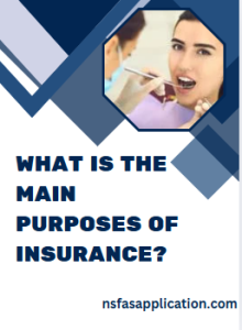 What is the main purposes of insurance?