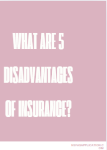 What are 5 disadvantages of insurance? 