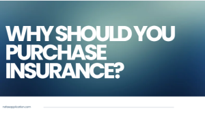 Why should you purchase insurance? 