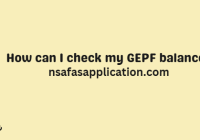 How can I check my GEPF balance?