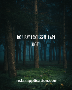 Do I pay excess if I am not