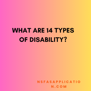 What are 14 types of disability? 