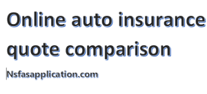Online auto insurance quote comparison